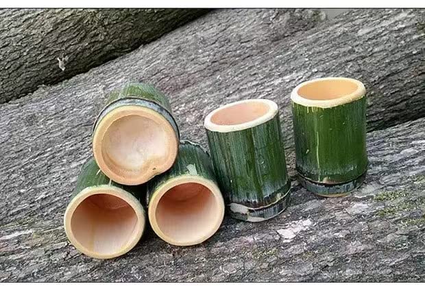 2PCS Wooden Tea Cups Natural BambooTea Cup Coffee Mug Wine Mug Camping Cup Travel Coffee Mugs Craft Tea Drinking Cup Gift Outdoor Mug for Drinking Metany