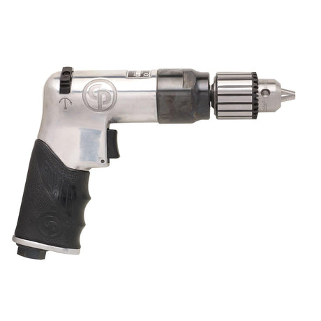 Chicago Pneumatic CP789R-26 - Air Power Drill, General Maintenance, 3/8 Inch (10mm), Reversible, Keyed Chuck, Aluminum Housing, Pistol Handle, 0.43 Chicago Pneumatic
