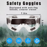 Respirator Mask, Half Face Cover Gas Mask with Safety Glasses Reusable Professional Breathing Protection, for Painting, Organic Vapor, Welding, RZHSMDM