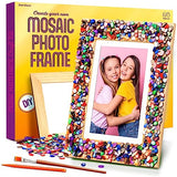 DIY Mosaic Picture Frame Kit for Kids - Arts and Craft Kits for Girls & Boys - Crafts for 6-14 Year Old - Photo Birthday Gifts for Ages 6, 7, 8, 9, Dan&Darci