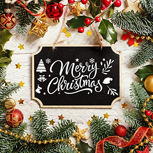 CZONG 21 Pieces Letter Stencils for Painting on Wood Canvas Laser Cut Painting Stencil - Large Alphabet Welcome Calligraphy Font Suitable for Home CZONG