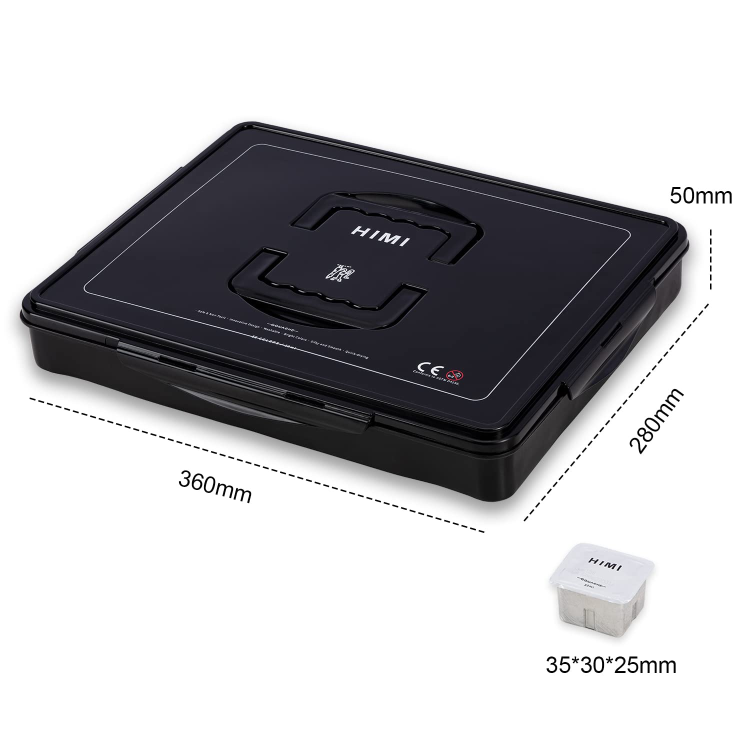 HIMI Gouache Paint Set, 56 Colors×30ml, Unique Jelly Cup Design, Non-Toxic, Gouache Paint for Canvas Watercolor Paper - Perfect for Beginners, HIMI