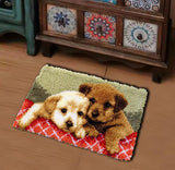 YAKOLECI Latch Hook Kits, DIY Rug Making Kits with Printed Pattern Canvas, Instrution, Yarns and Latch Hook, Easy to Start for Beginners, DIY Home YAKOLECI