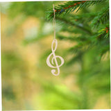 TEHAUX 10pcs Home Decor Wood Door Sign DIY Wooden Craft Musical Theme Party Favor Wood Centerpieces Wooden Slices Music Note Cutouts Wood DIY Craft TEHAUX