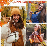 WEBEEDY 8 Sets Macrame Keychain Kit DIY Macrame Autumn Colors Keychain for Boho Bag Charm Macrame Kit for Adults Beginners WEBEEDY