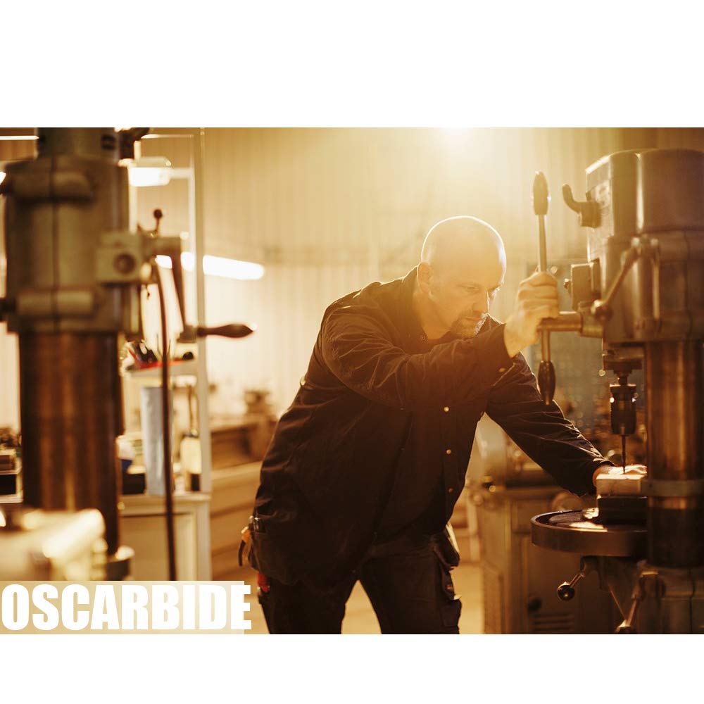 OSCARBIDE Up & Down Cut Carbide End Mills 1/8 Inch Shank 3.175x17mm CNC Spiral Router Bits 2 Flutes Milling Cutter for Engraving Milling 3D OSCARBIDE