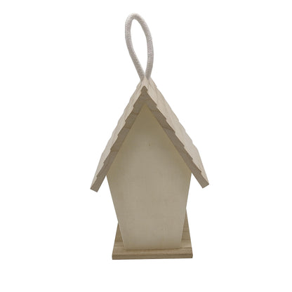 8.5" Wood Birdhouse by Make Market - Unfinished Birdhouse Made of 100% Wood, Outdoor Nesting Boxes - Bulk 8 Pack