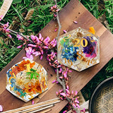 Large Dice Resin Molds, 2 Styles Silicone Dice Mold for Epoxy Resin Casting, Triangle Hexagonal D20 D12 Dice Game Mold with Number, Silicone Resin Wehous