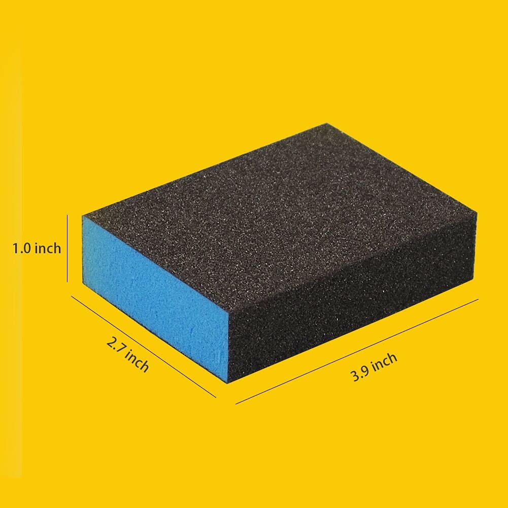 Sanding Sponge, Auerllcy Coarse/Medium/Fine/Superfine 6 Different Specifications Sanding Blocks Assortment,6 PCS,Washable and Reusable. TPmax