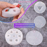 Actvty Resin Dice Mold, DND Dice Molds for Resin, 7 Cavities Sharp Edge Polyhedral Dice Silicone Molds for Epoxy Resin Casting DIY Standard Dice Actvty