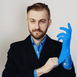 PEIPU Nitrile Gloves Disposable Gloves (Medium, 100-Count), 4 Mil,Powder Free, Cleaning Service Gloves, Latex Free PEIPU