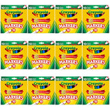 Crayola Broad Line Markers Bulk, 12 Marker Packs with 10 Colors Crayola