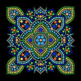 Plaid Traditional Mandala Modern Dot Kit, 14" x 14" Paint by Numbers for Adults and Kids, Easy-to-Follow DIY Crafts, Art Supplies with A Textured Plaid