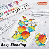 Shuttle Art Art Markers Bundle - 30 Colors Alcohol Markers + 30 Colors Skin Tone Markers Shuttle Art