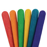 Colorations 1000CS Regular Colored Wood Craft Sticks Popsicle Sticks, 1000 Pieces,4-1/2: x 3/8" Each Colorations