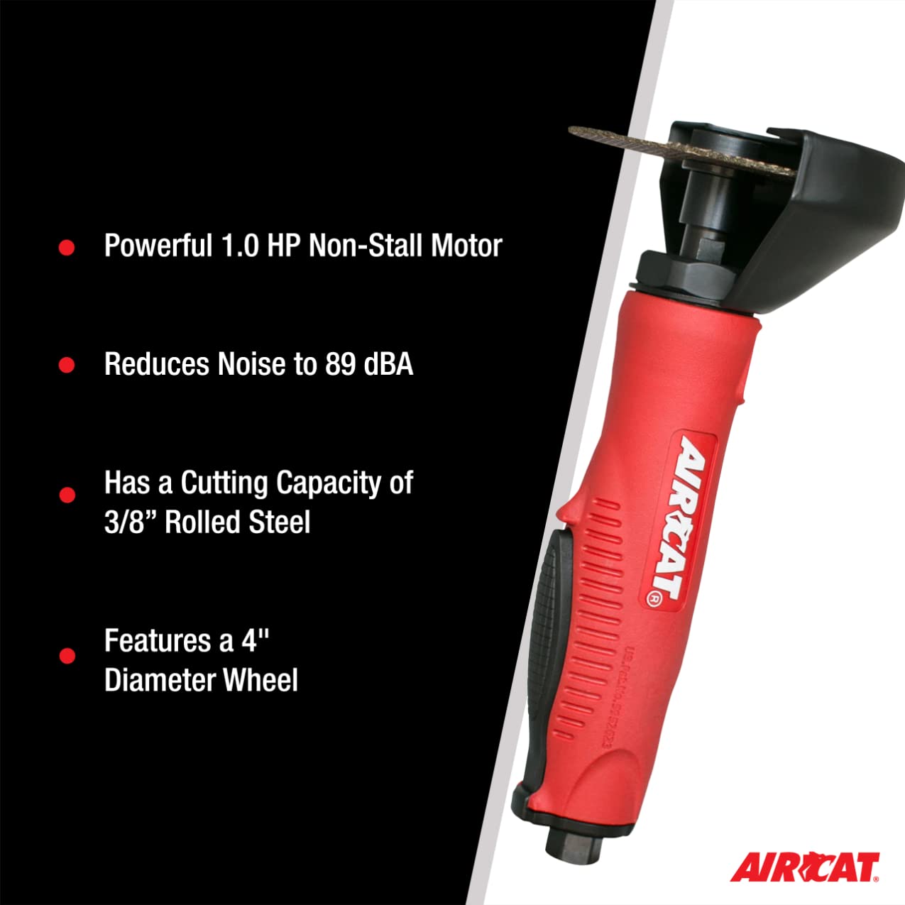AIRCAT Pneumatic Tools 6560: 1 HP 4-Inch Composite Cut-Off Tool 14,000 RPM