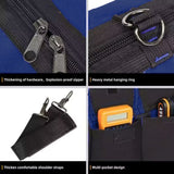 FASTECH 20 Inch Heavy Duty Tool Bag with Wide Mouth for Tool Storage,Carrier and Organizer,Tool Bag for Men/Women, Wide Mouth Tool Bag with Inside FASTECH