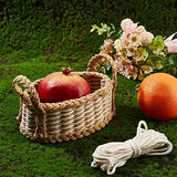 FREEBLOSS 2 Set DIY Woven Basket Kit Macrame Cord Basket Weaving Kit Basket Making Supplies, Suitable for Arts and Crafts Projects and Easter Basket FREEBLOSS
