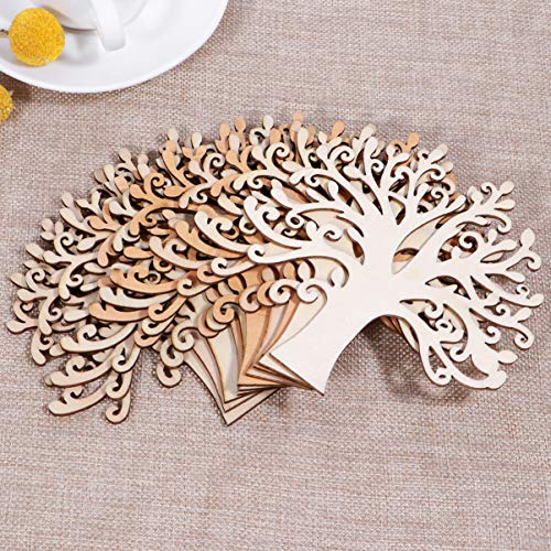 Vosarea Wooden Tree Embellishments en en en ing ations s ation en Wooden Tree Wood Cutout Unfinished VOSAREA