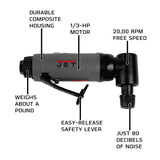 JET 1/4-Inch Right-Angle Composite Die Grinder, 20000 RPM (JAT-415) Jet