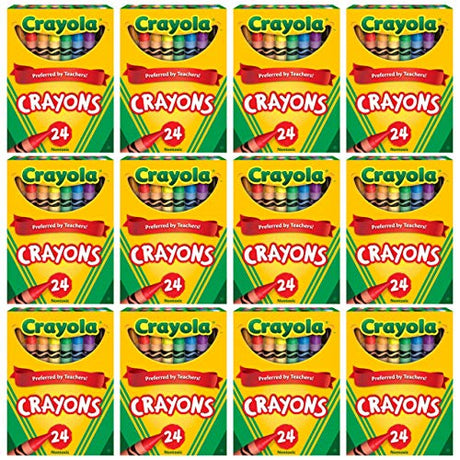 Crayola Crayons Bulk, 12 Packs of 24 Count Crayons, School Supplies, Assorted Colors Crayola