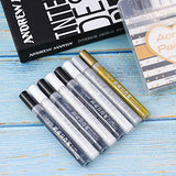 Sunshilor White Paint Pen, Acrylic White Permanent Marker White Paint Pens for Wood Rock Plastic Leather Glass Stone Metal Canvas Ceramic Marker, Set Sunshilor