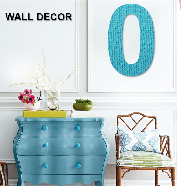 17 Inch Large Wooden Number 0, 1/4 Inch Thick Unfinished Blank Wood Number Slice Sign Board for Wall Decor, Craft, DIY Project, Birthday Wedding HILAZA