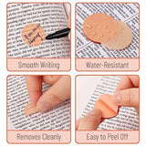 Mr. Pen- Transparent Sticky Notes, 560 Pcs, Pastel Colors, Round Translucent Sticky Notes, Sticky Note Tabs, Pastel Sticky Notes, See Through Sticky Mr. Pen