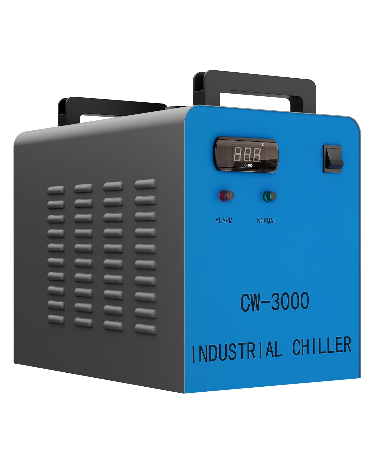 OMTECH 9L Industrial Water Chiller 2.6gpm CW-3000 Water Cooler for 40W K40 CO2 Laser Engraving & Cutting Machines, Water Cooling System Radiates 50W - WoodArtSupply