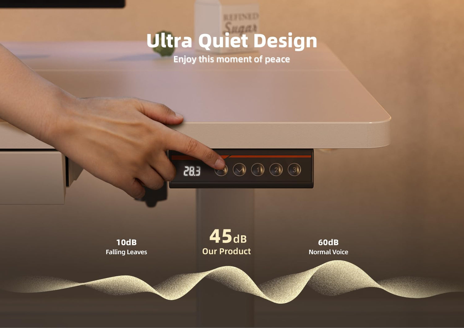 YDN Standing Desk with Drawers, 48 x 24 Inch Adjustable Height Stand Up Desk, Electric Sit Stand Computer Desk for Home Office, White YDN