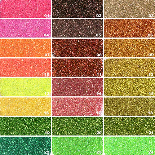 Teenitor 48 Colors Glitter Set, Fine Glitter for Resin, Arts and Craft Supplies Glitter, Festival Glitter Makeup Glitter, Cosmetic Glitter for Body - WoodArtSupply