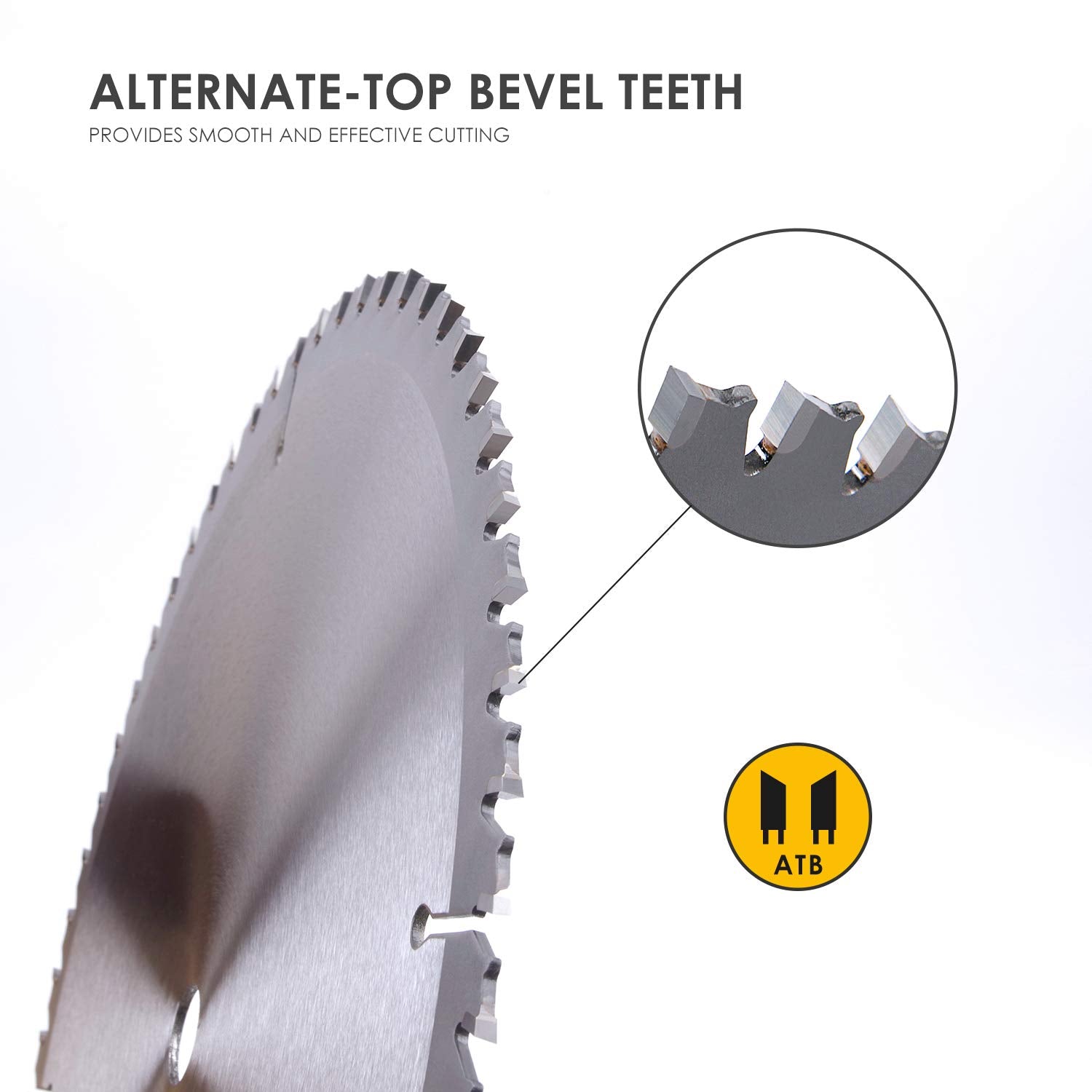 Luckyway 2-Pack 10 Inch Miter/Table Saw Blades 32T&60T with 5/8 Inch Arbor TCT Circular Saw Blade for Cutting Wood Luckyway