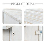 NATUREYLWL Bird House for Outside with Pole for Finch Bluebird Cardinals Garden Wooden Hanging Birdhouses NATUREYLWL