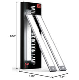 YIGER 2 Packs Under Cabinet Lights, 2000mAh Rechargeable 62 LED White Lighting, Wireless Motion Sensor Light Indoor,4 Modes Night Light, Stick-On YIGER