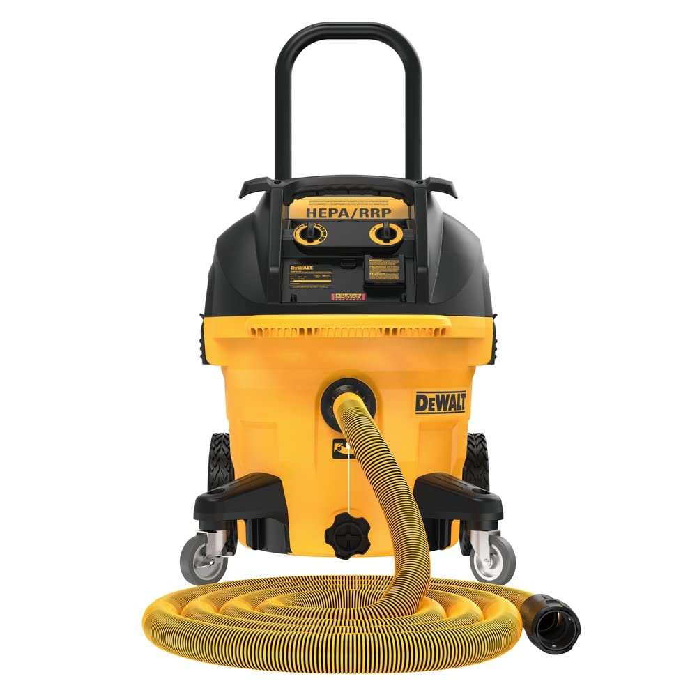 DEWALT 10 Gal. Dust Extractor with Automatic Filter Clean (DWV015) Wet/Dry Vac, Yellow - WoodArtSupply