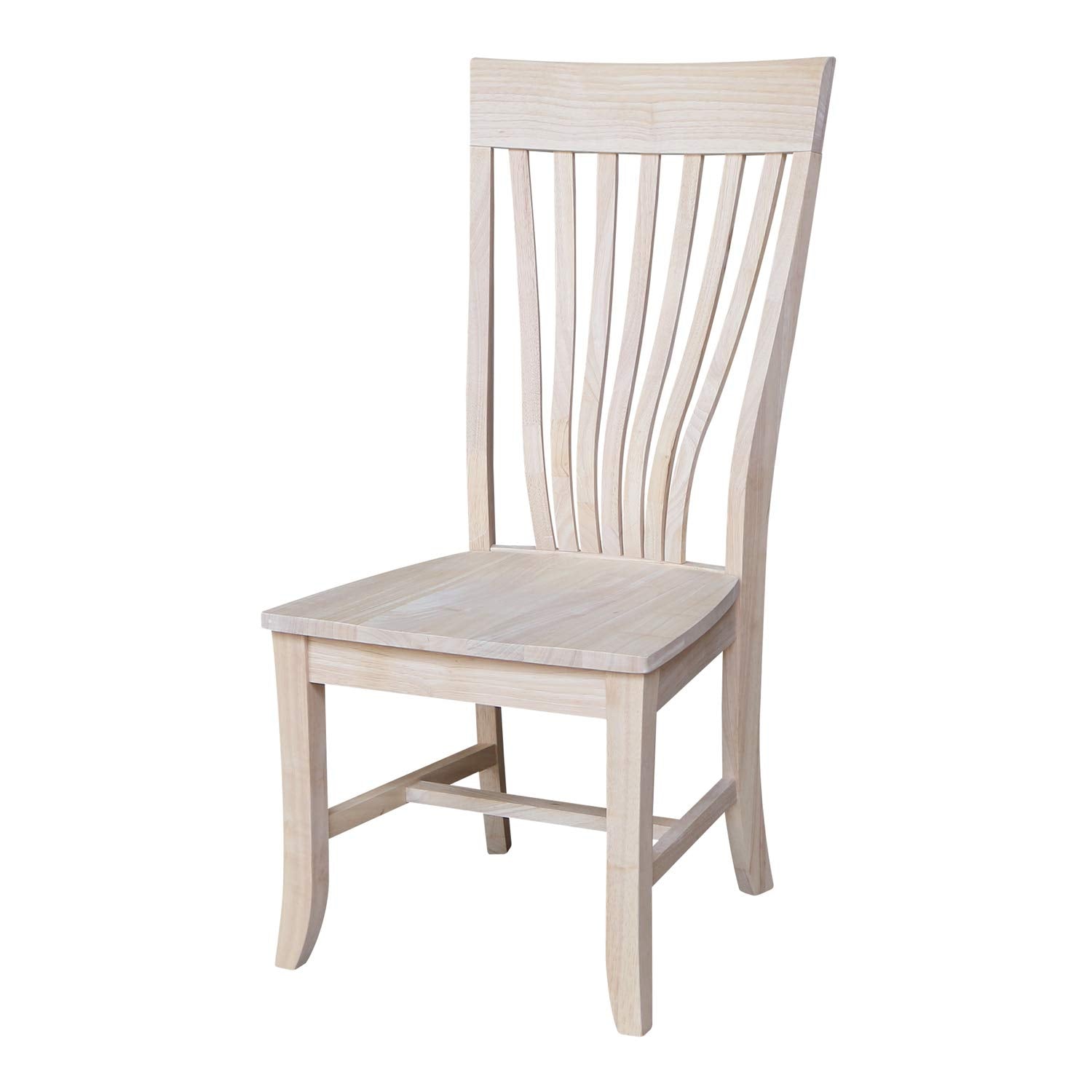 IC International Concepts International Concepts Amanda, Set of 2 Chair, Unfinished IC International Concepts