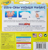Crayola Ultraclean Broadline Classic Washable Markers (10 Count), (Pack of 2) Crayola