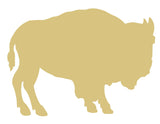 Buffalo Cutout Unfinished Wood Animal Western Theme Farm Door Hanger MDF Shape Canvas Style 1 (6") Diverse Woodworking