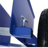 Heavy Duty Panel Dolly, Adjustable Door Dollys with Wheels, 2 10" Pneumatic Wheels 600LBS Load Bearing for Drywall Sheet Heavy Appliance & Material pouseayar