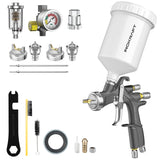 InoKraft D1 LVLP Air Spray Gun Premium Kit, Easy to Use, Paint Gun for Cars & House DIY Painting, 1.3/1.5/1.7mm Nozzles, with Paint Sprayer InoKraft