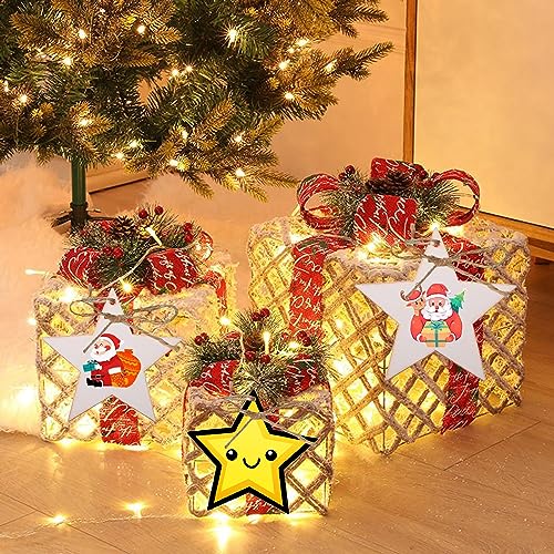 50pcs Wooden Ornaments Unfinished with Hole Wooden DIY Christmas Ornaments Hanging Decorations DIY Crafts Holiday Supplies (Wooden Star Cutouts) Nfyxcaz