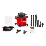 CRAFTSMAN CMXEVBE17607 16 Gallon 6.5 Peak HP Wet/Dry Vac with Detachable Leaf Blower, Heavy-Duty Shop Vacuum with Attachments Craftsman