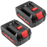 [2Pack] 18V 6.0 Ah! HIGH-Output Battery for Bosch 18V Battery Lithium BAT609 BAT609G BAT610G BAT611 BAT612 BAT618 BAT618G BAT619 BAT619G BAT622 HIGH QUALITY FUTUREBATT FUTUREBATT