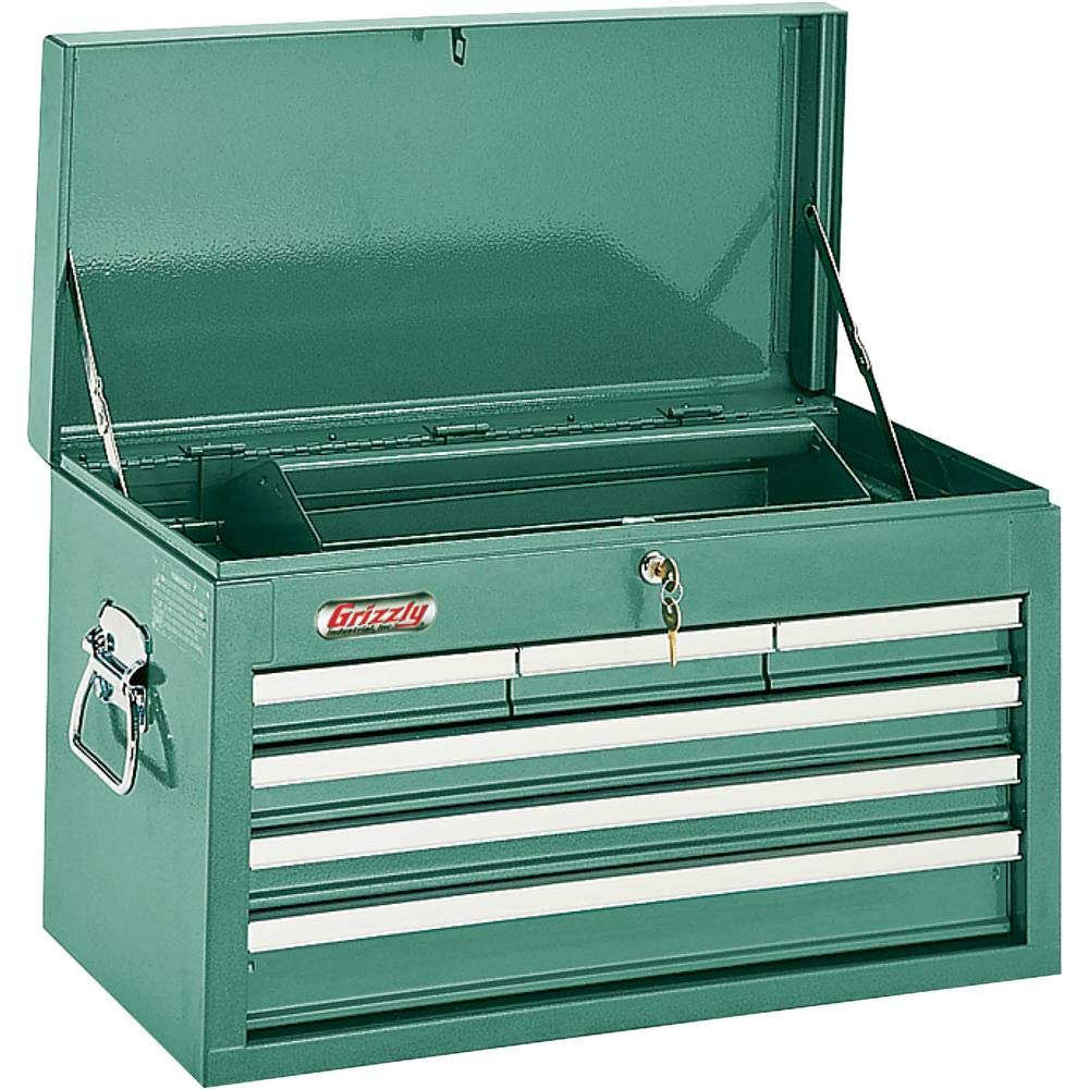 Grizzly Industrial H0838-6-Drawer Top Tool Chest with Ball Bearing Slides Grizzly Industrial
