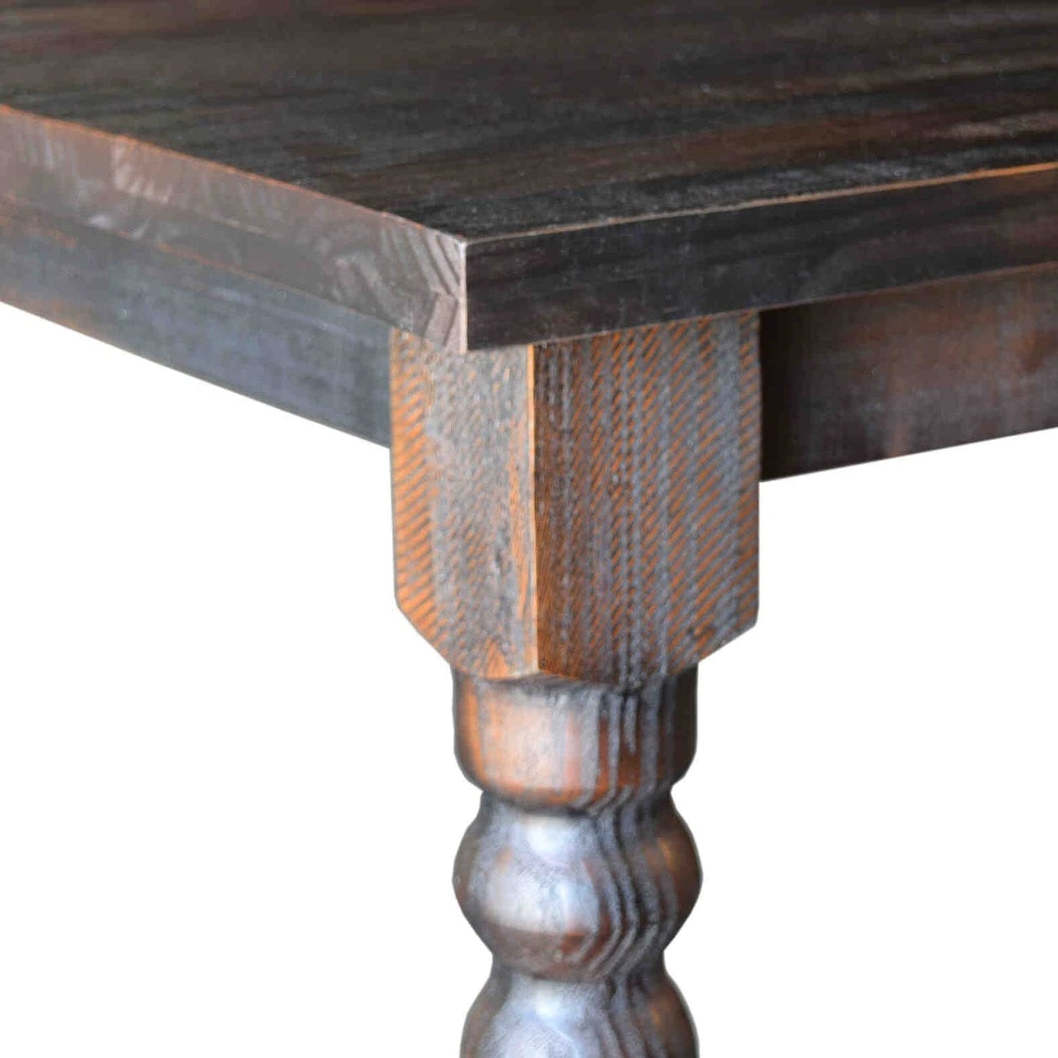 Grain Wood Furniture Valerie Original Solid Wood 63" Dining Table, Barnwood Grain Wood Furniture