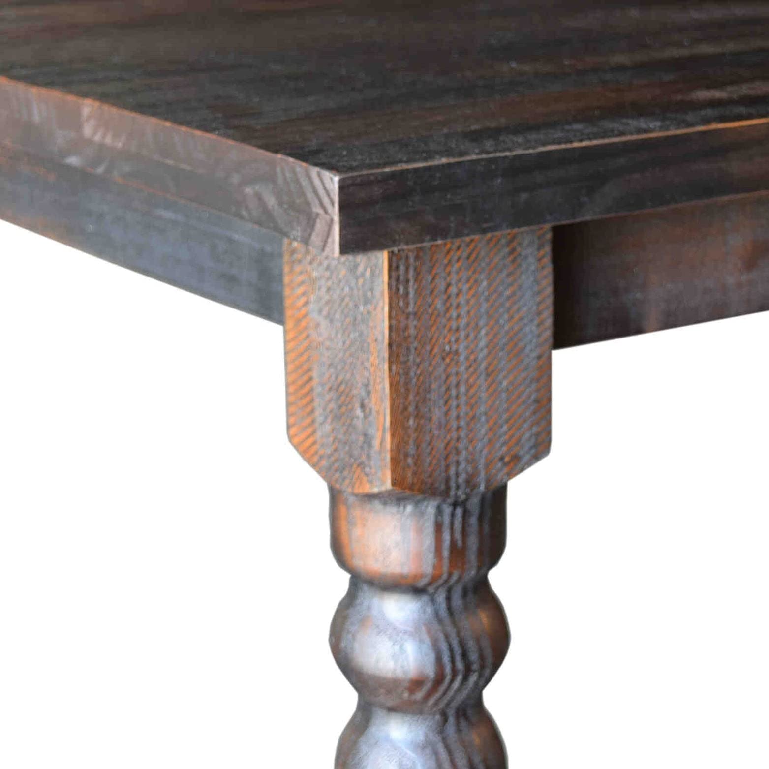 Grain Wood Furniture Valerie Original Solid Wood 63" Dining Table, Barnwood - WoodArtSupply