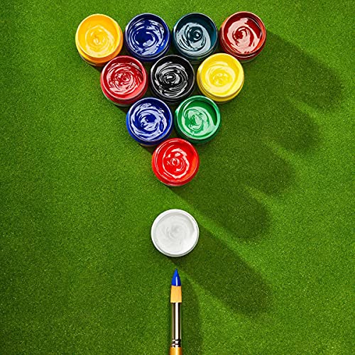 KINGART 5060-12 100ml Jars, Set of 12 Vivid Colors Acrylic Paint, Assorted 12 Piece KINGART
