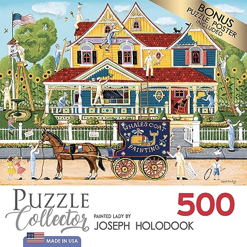 Cra-Z-Art - RoseArt - Puzzle Collector - Painted Lady - 500 Piece Jigsaw Puzzle - WoodArtSupply