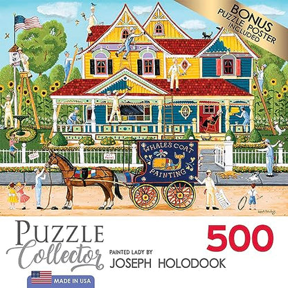 Cra-Z-Art - RoseArt - Puzzle Collector - Painted Lady - 500 Piece Jigsaw Puzzle - WoodArtSupply