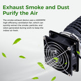 Creality Official Fume Extraction Kit, 4000 RPM High-Efficiency Ventilation Fan, Exhaust Smoke & Odors, Compatible for 3D Printer Enclosure with Fan Creality